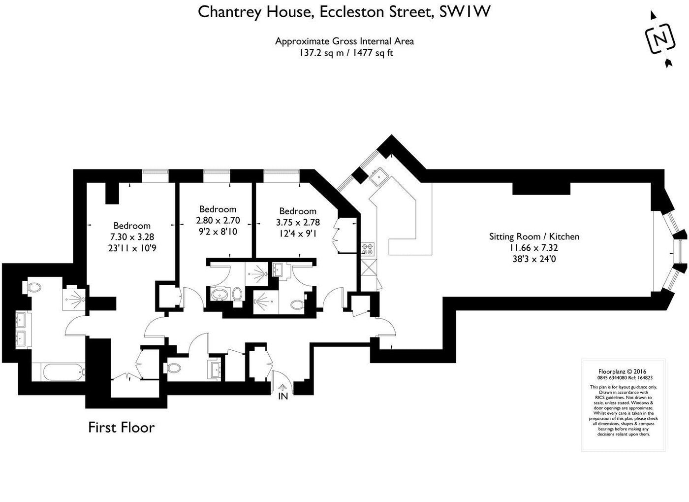 Eccleston Flat - 3 Bedroom